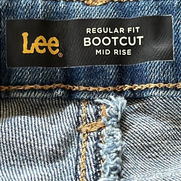 Lee regular western bootcut light wash blue denim jeans NWT size 6 long - Picture 7 of 9